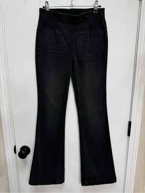 Knox Rose Black Flare Jeans